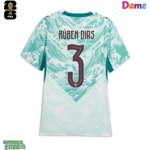 Portugal Ruben Dias #3 Replika Udebanetrøje Dame VM 2026 Kortærmet